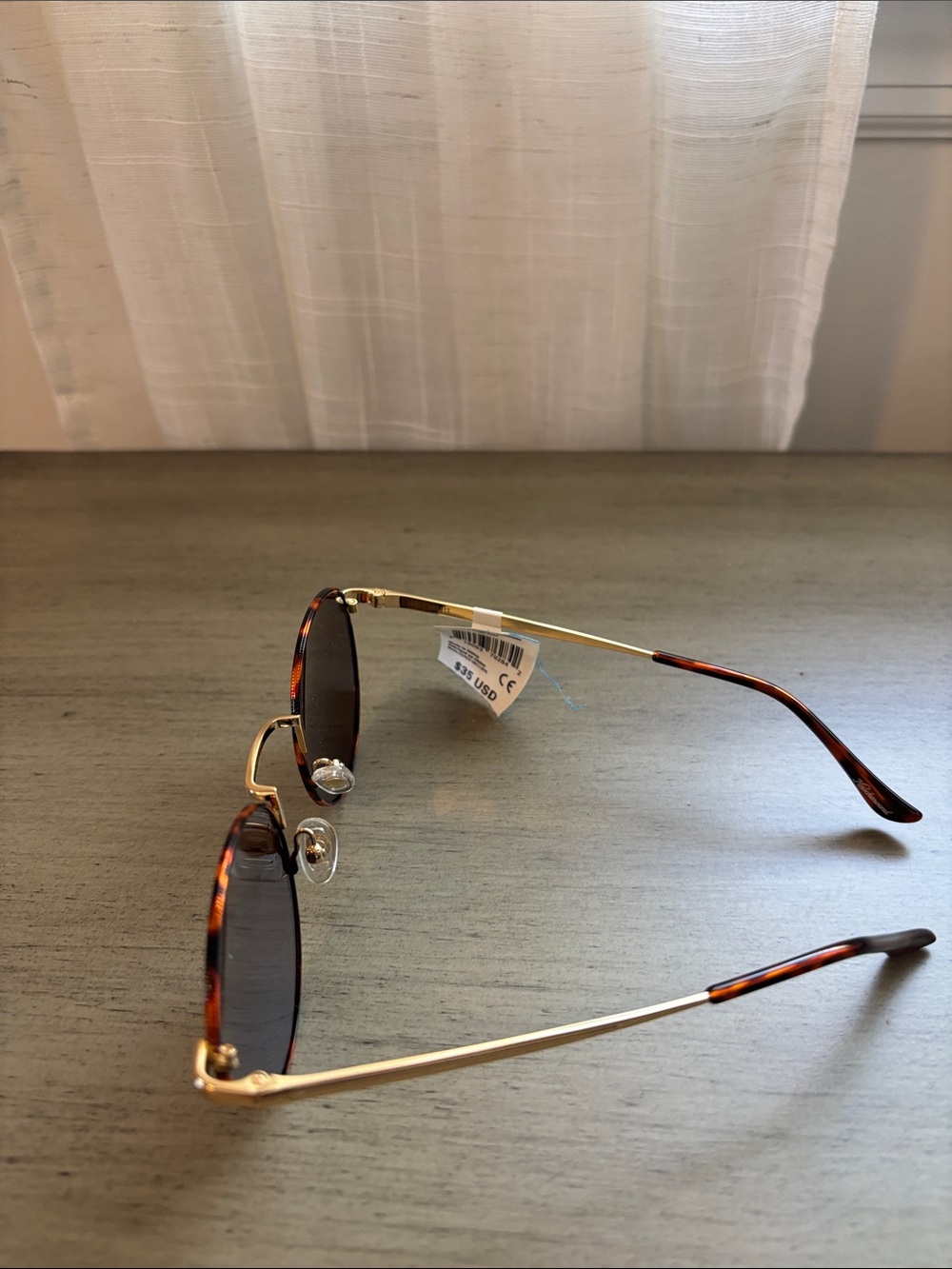 “KNOCKAROUND”   BRAND NEW WITH TAGS Tortoiseshell Sunglasses with Gold Frames - Picture 2 of 5